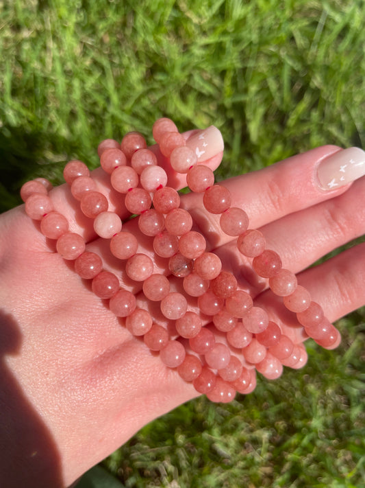 Rhodochrosite bracelet