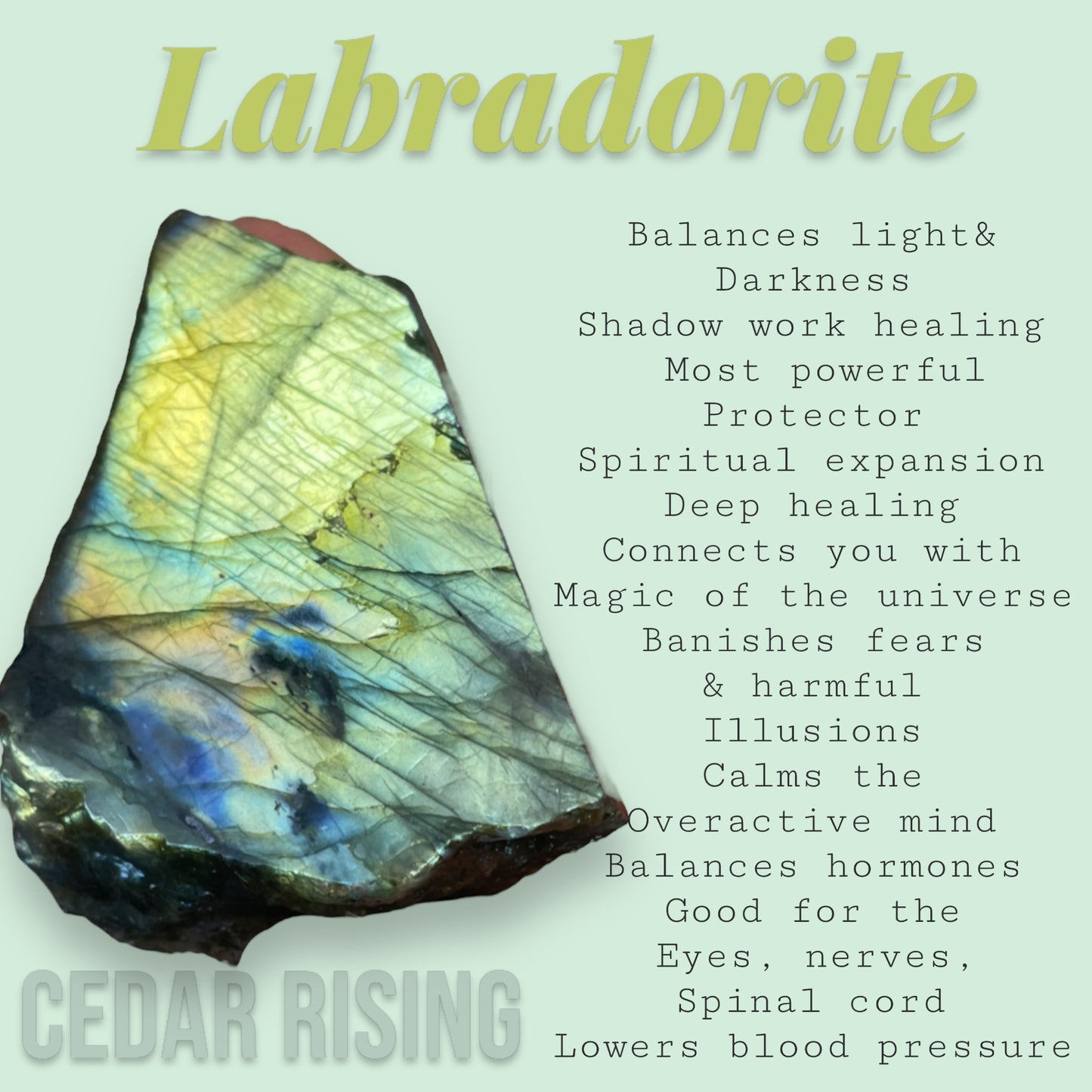 Labradorite slabs