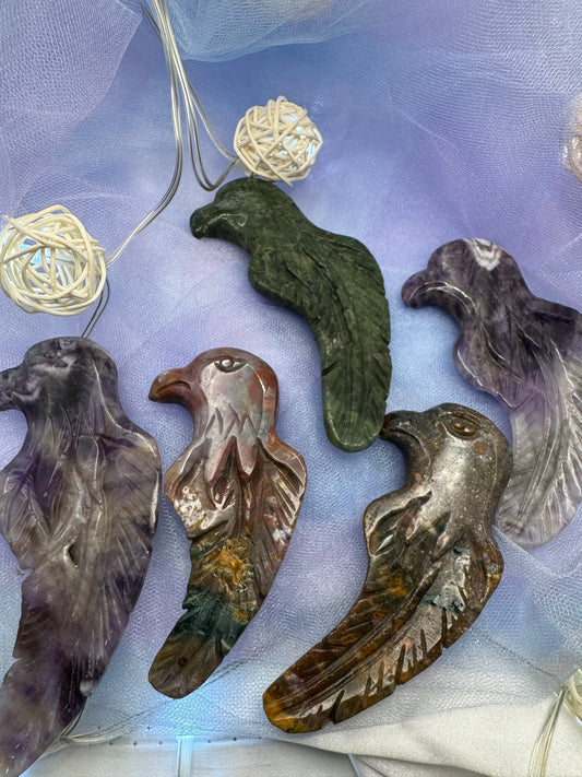 Eagle feather carving