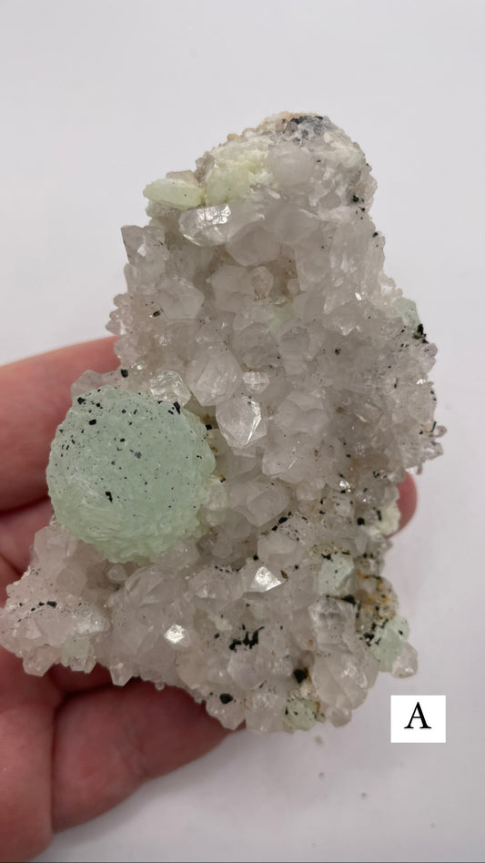 Clear Quartz, fluorite and paradoit clusters