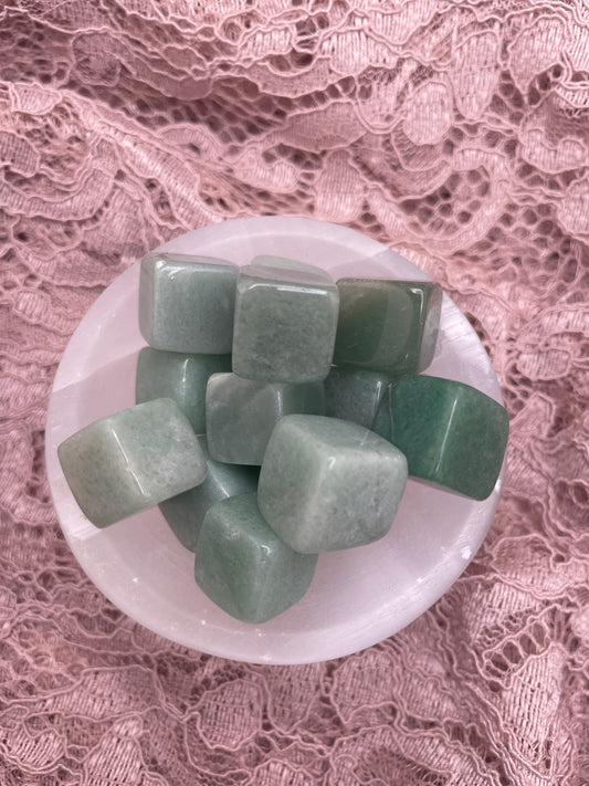 Green Aventurine cube