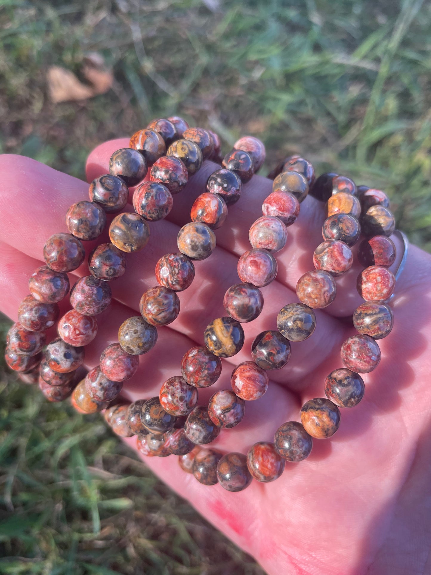 Leopard skin jasper bracelet