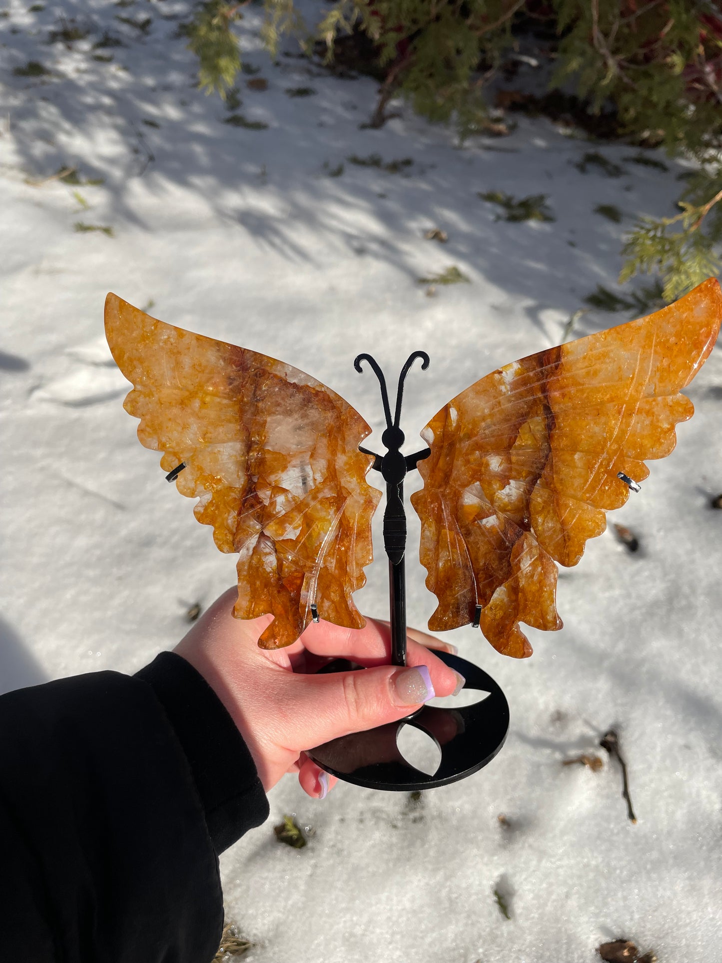 Golden healer fire Quartz butterfly’s