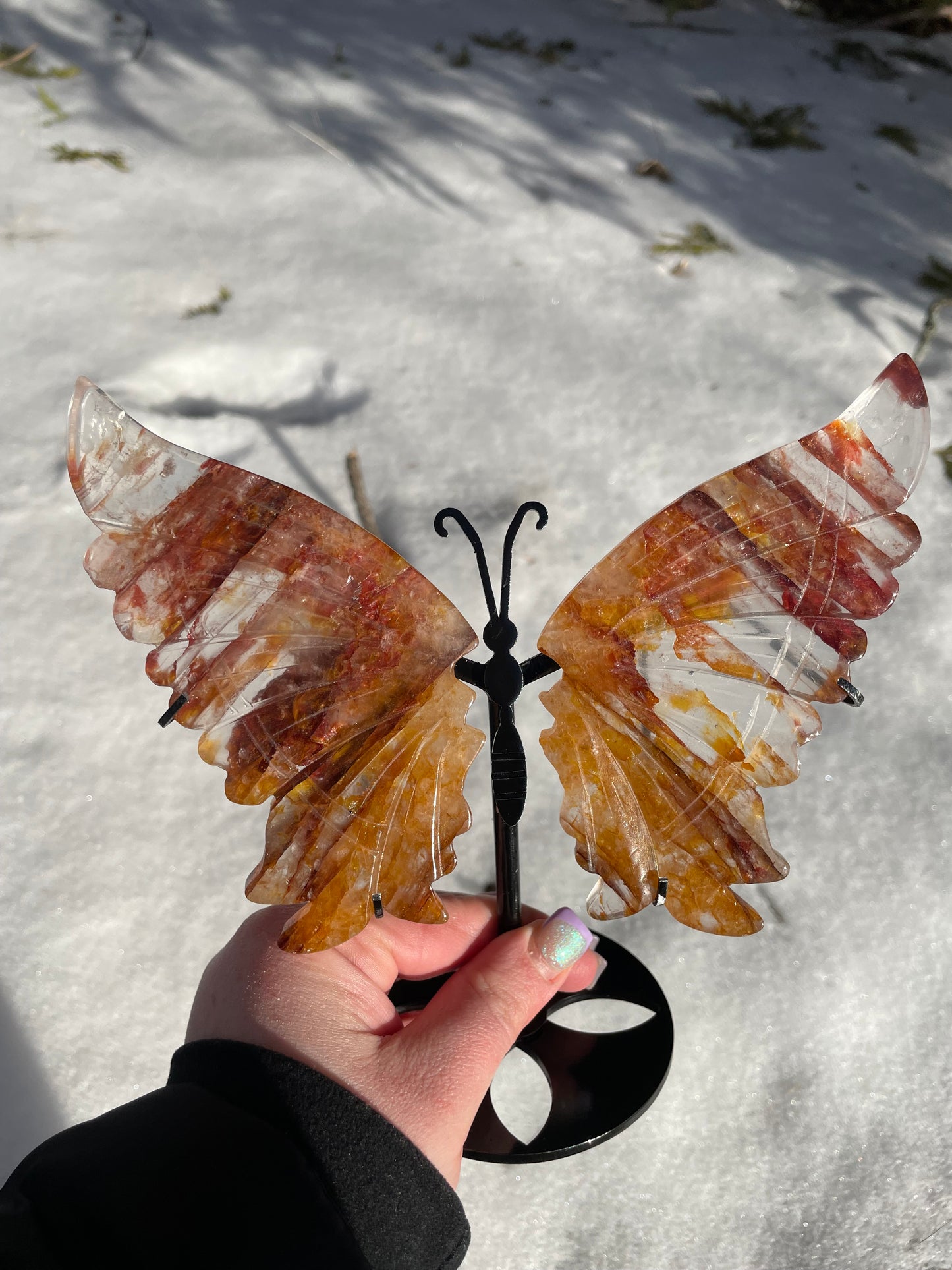 Golden healer fire Quartz butterfly’s