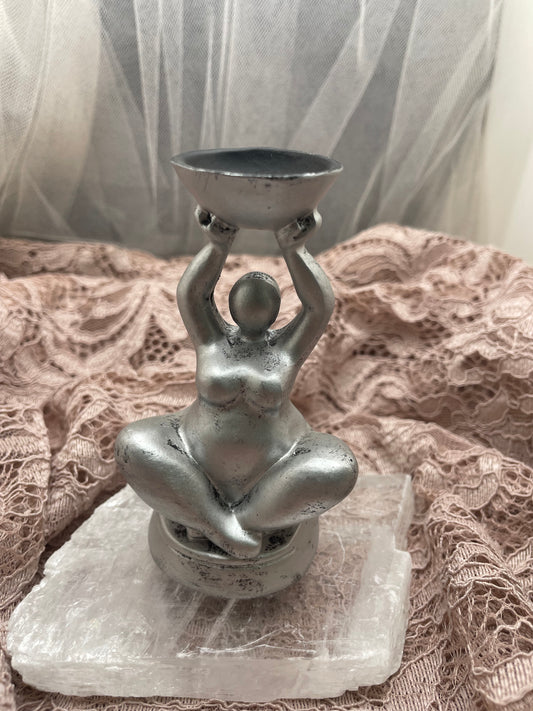 Women body sphere stand