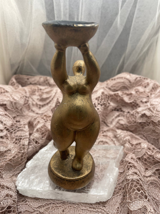 Women body sphere stand