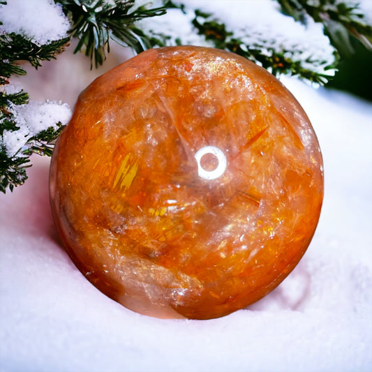 Star Fire Quartz sphere