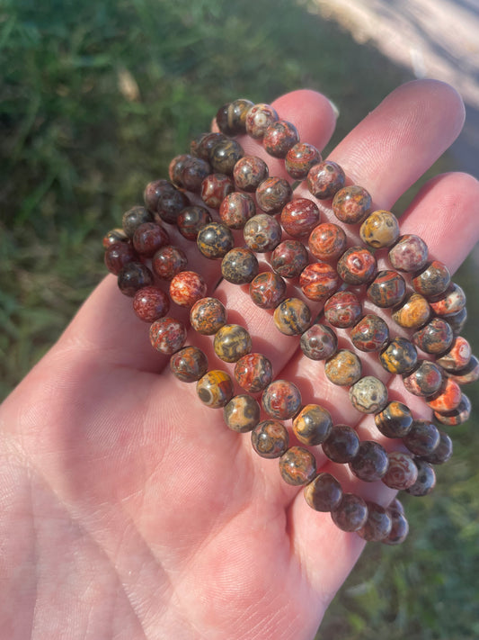 Leopard skin jasper bracelet