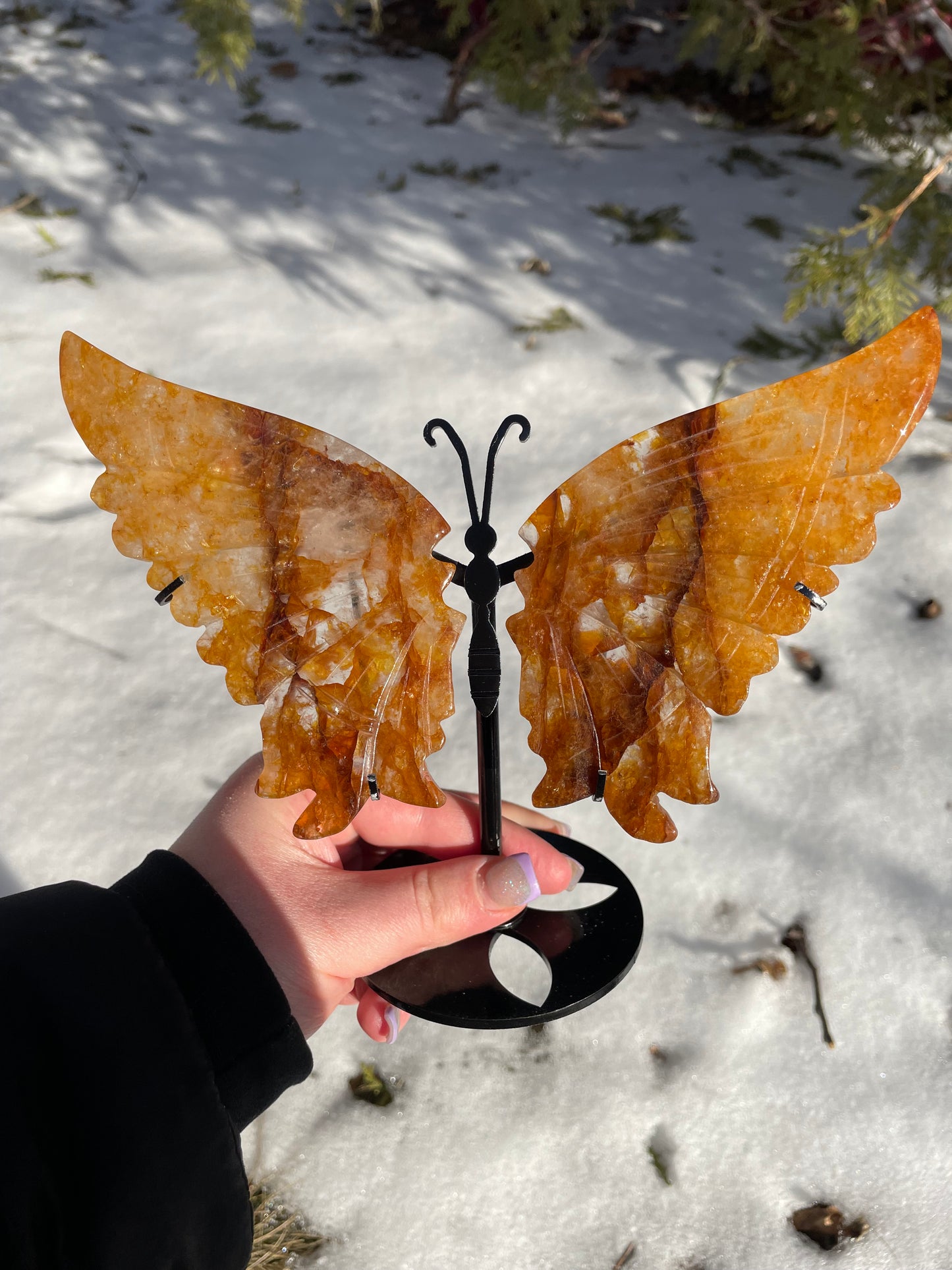 Golden healer fire Quartz butterfly’s