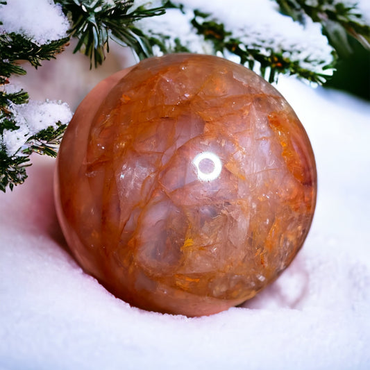 Star Fire Quartz sphere