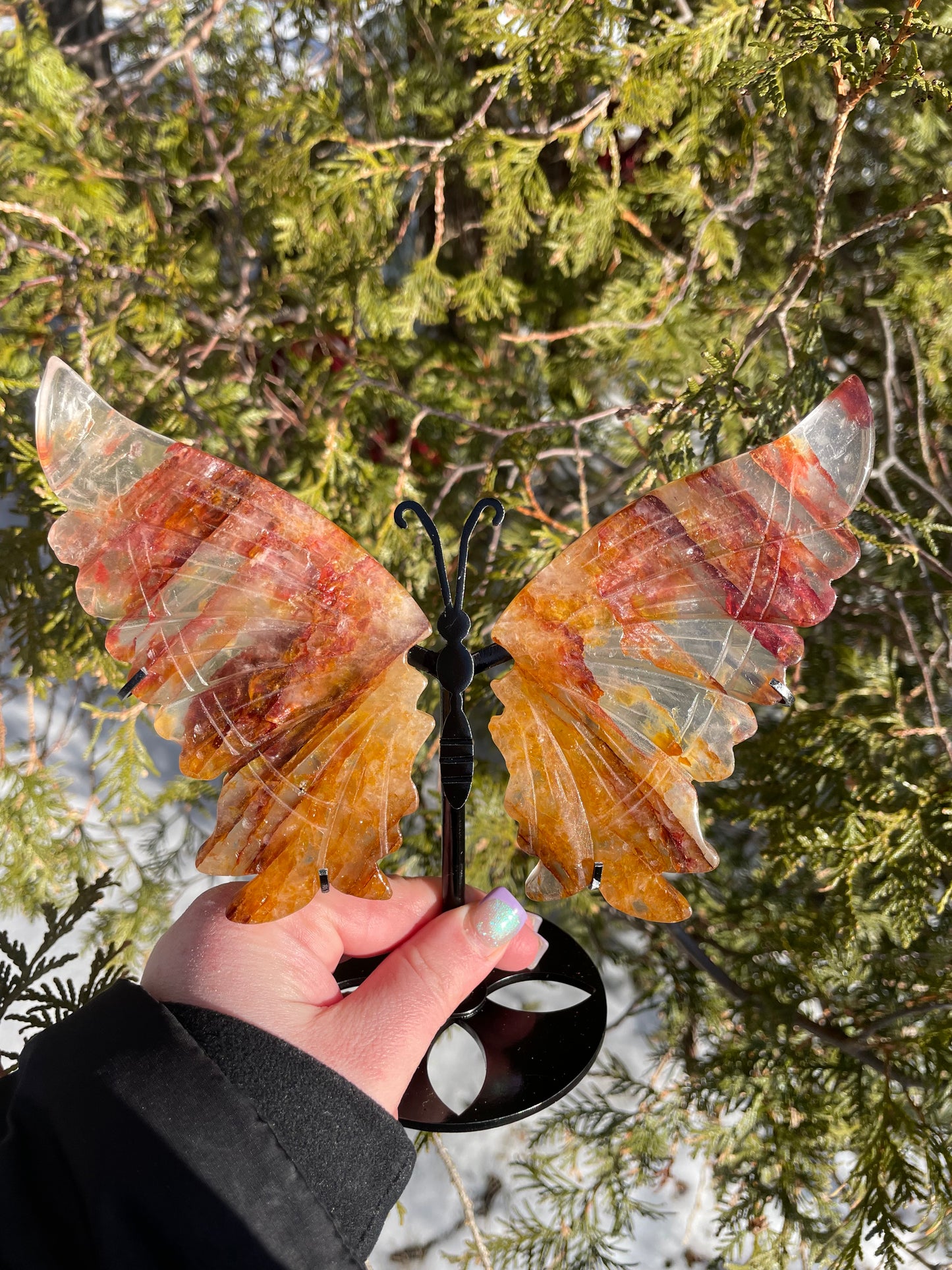 Golden healer fire Quartz butterfly’s