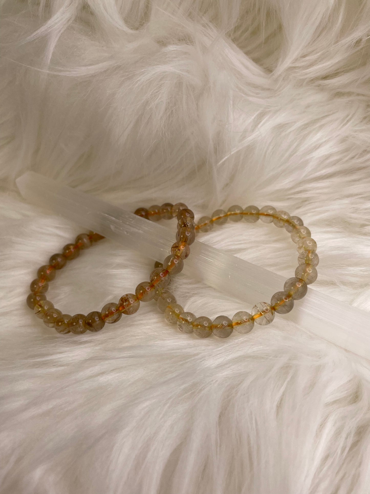 Golden rutile bracelet