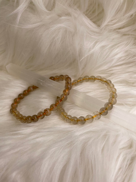 Golden rutile bracelet