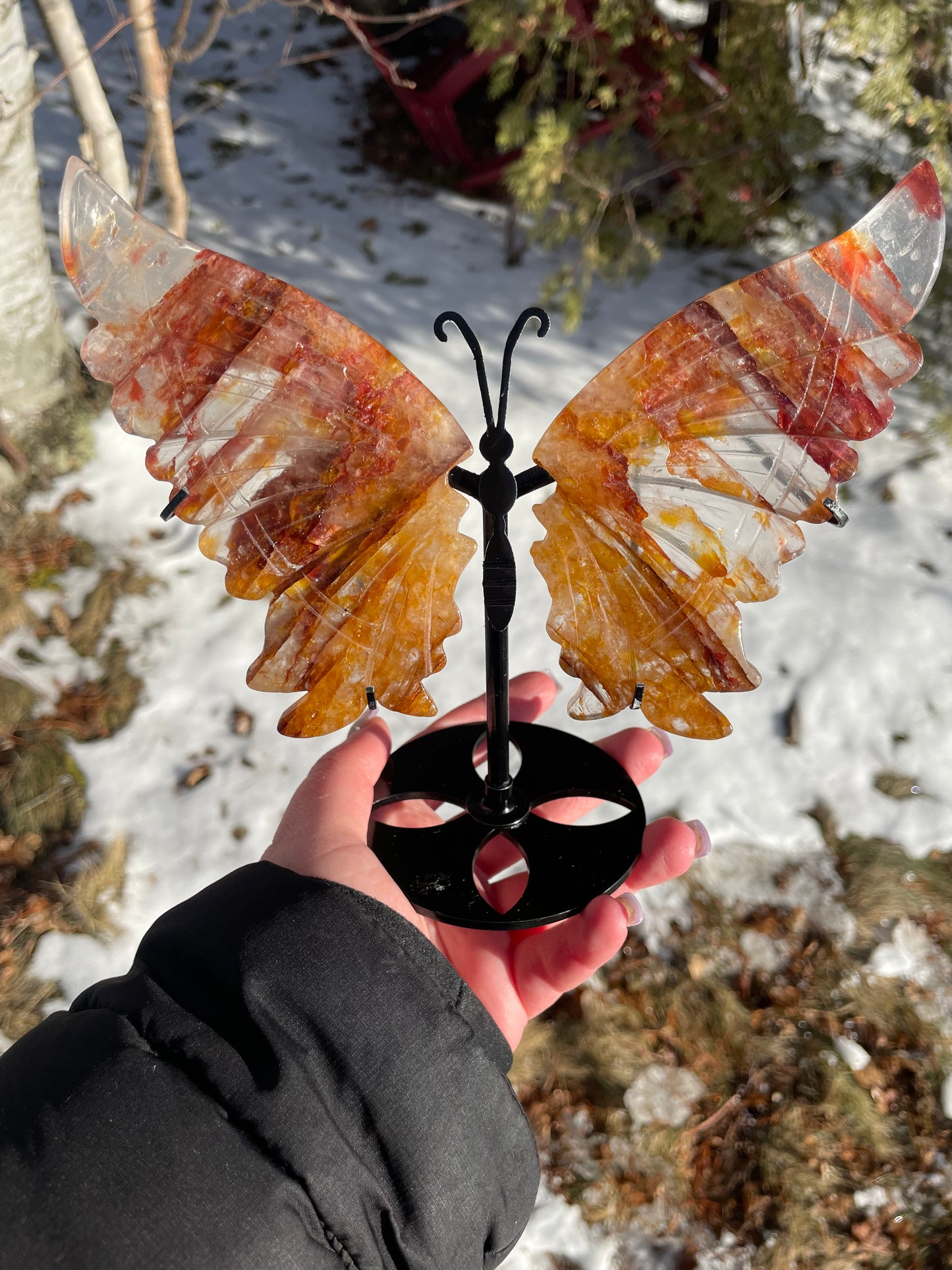 Golden healer fire Quartz butterfly’s