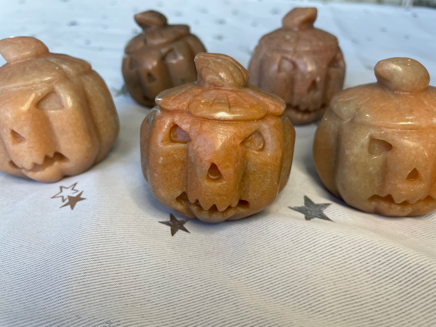 Orange adventurine pumpkins