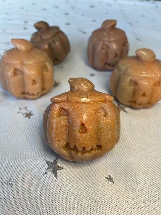 Orange adventurine pumpkins