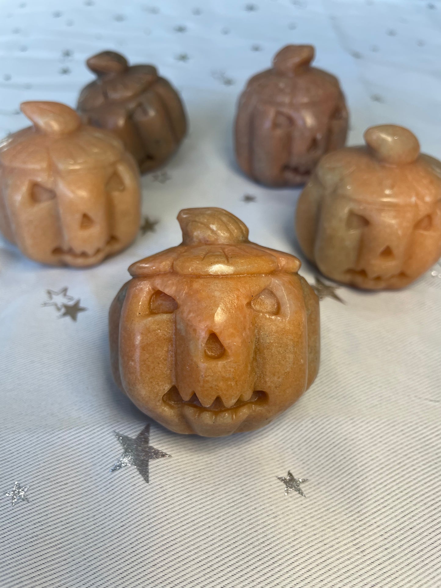 Orange adventurine pumpkins