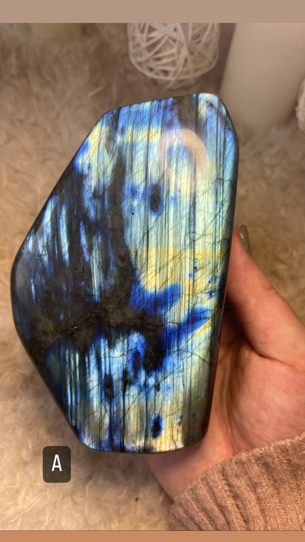 High flash labradorite free forms