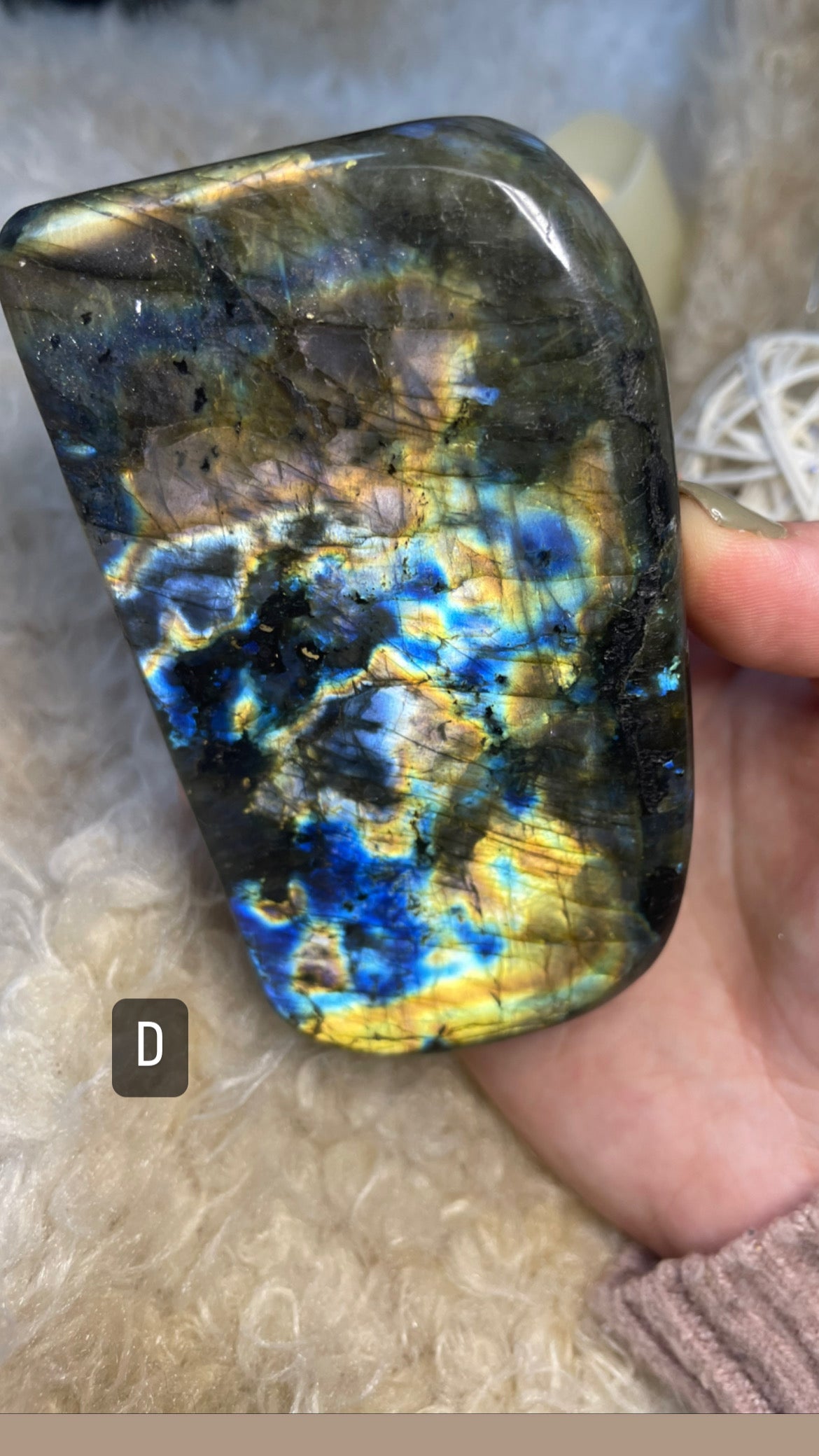 High flash labradorite free forms