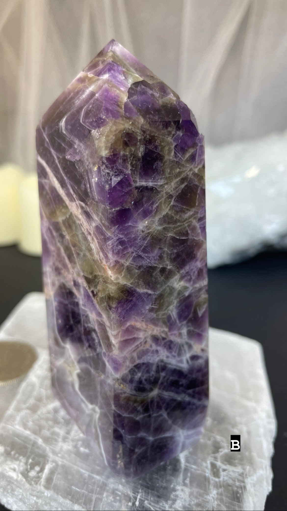 Chevron amethyst towers