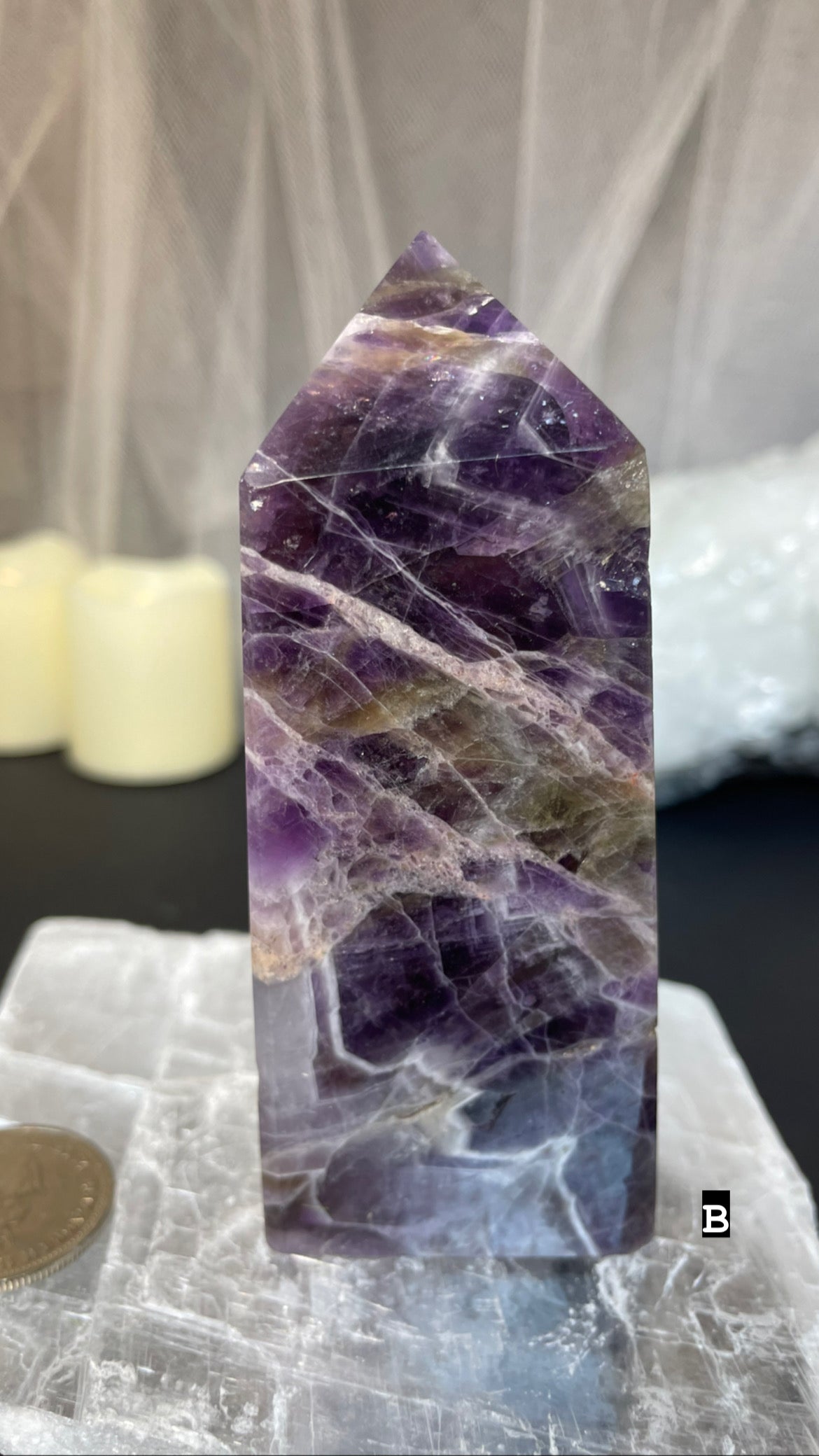 Chevron amethyst towers