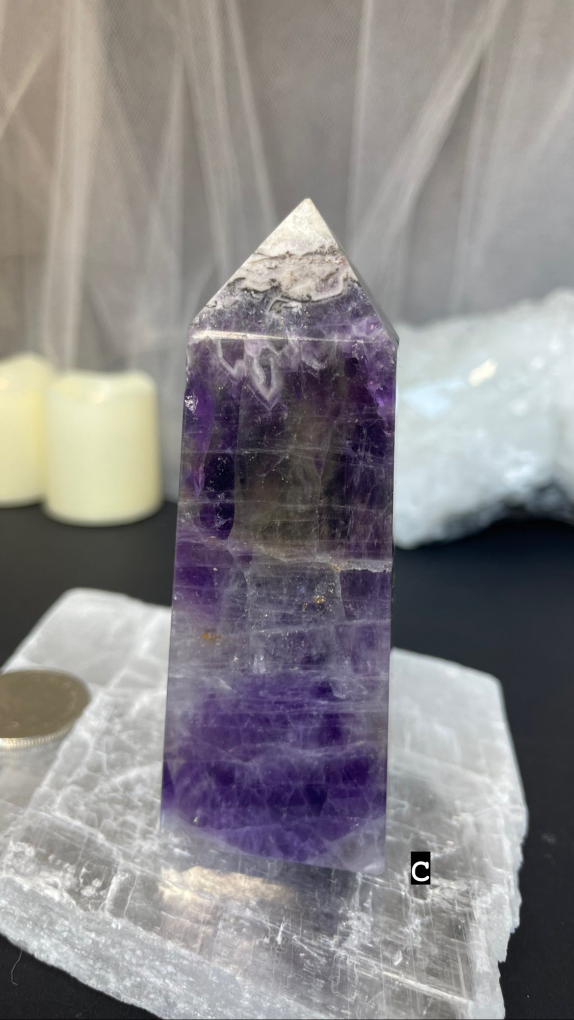 Chevron amethyst towers