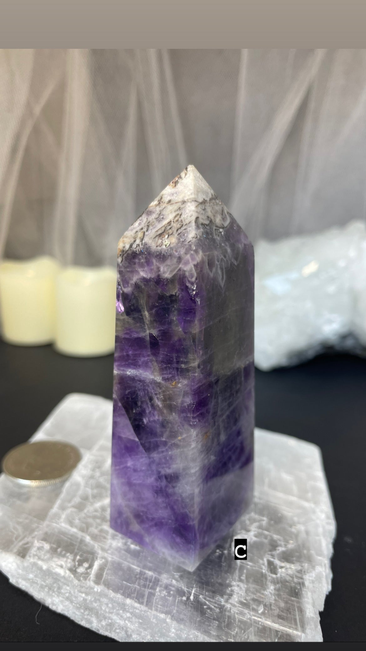 Chevron amethyst towers