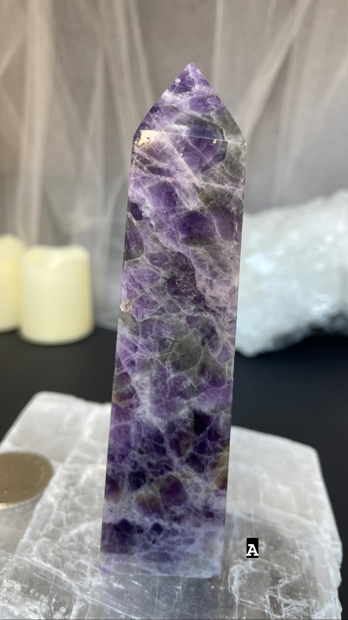 Chevron amethyst towers