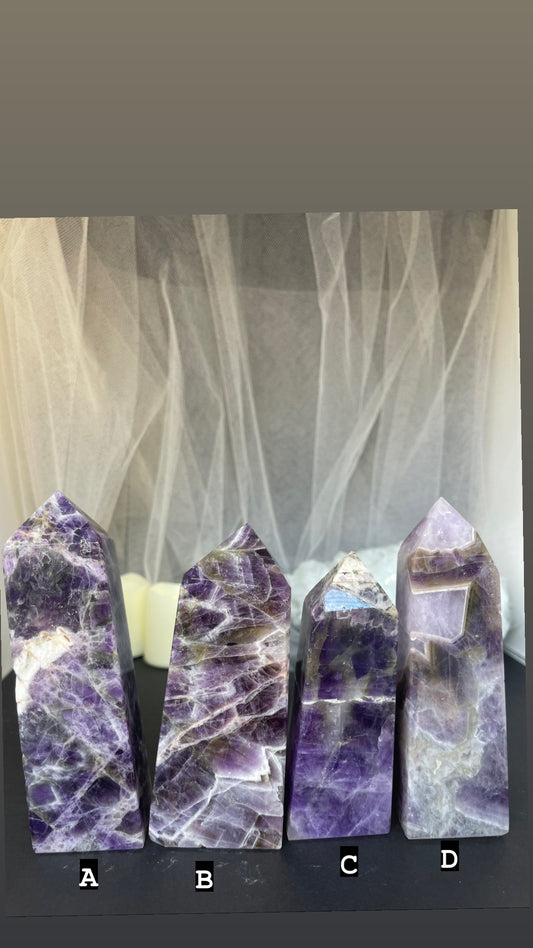 Chevron amethyst towers