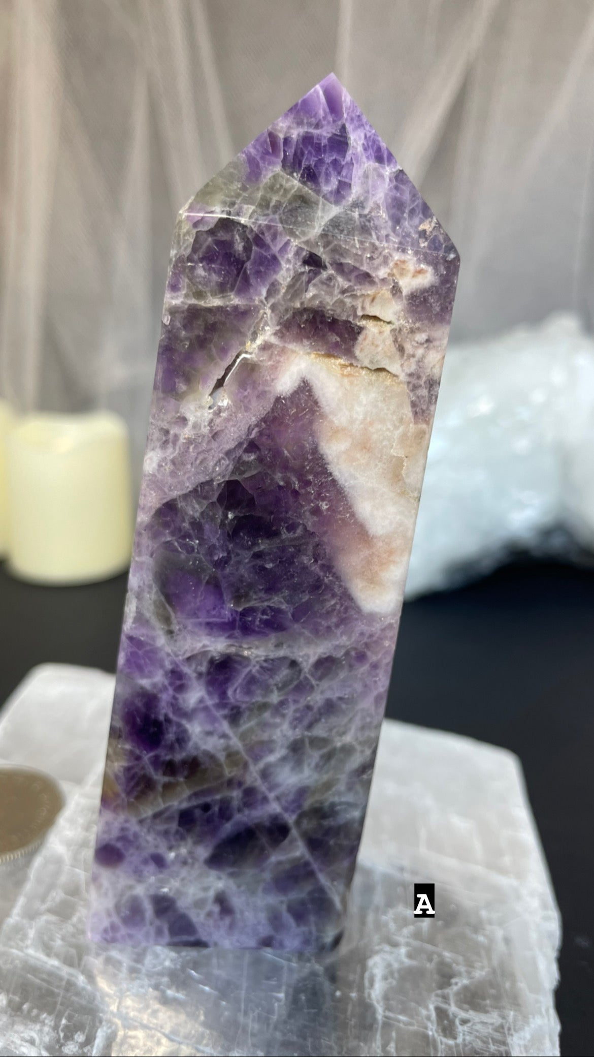 Chevron amethyst towers