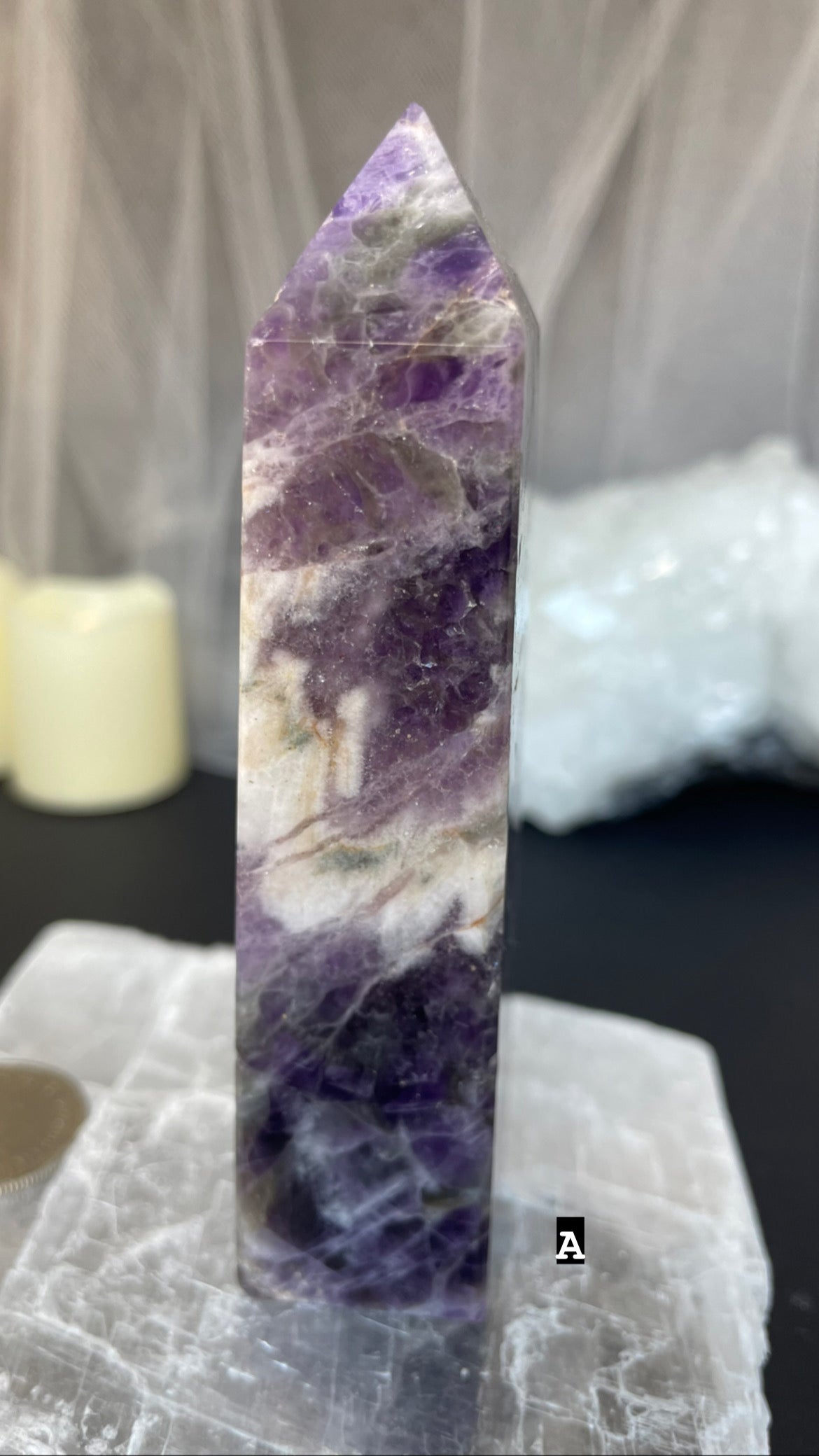 Chevron amethyst towers