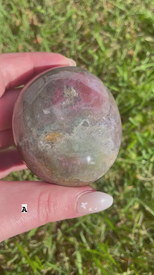 Ocean jasper palm stones