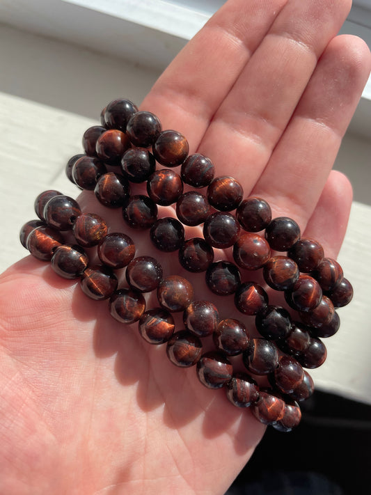 Red Tigers Eye Bracelet