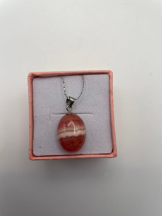 Rhodochrosite necklace