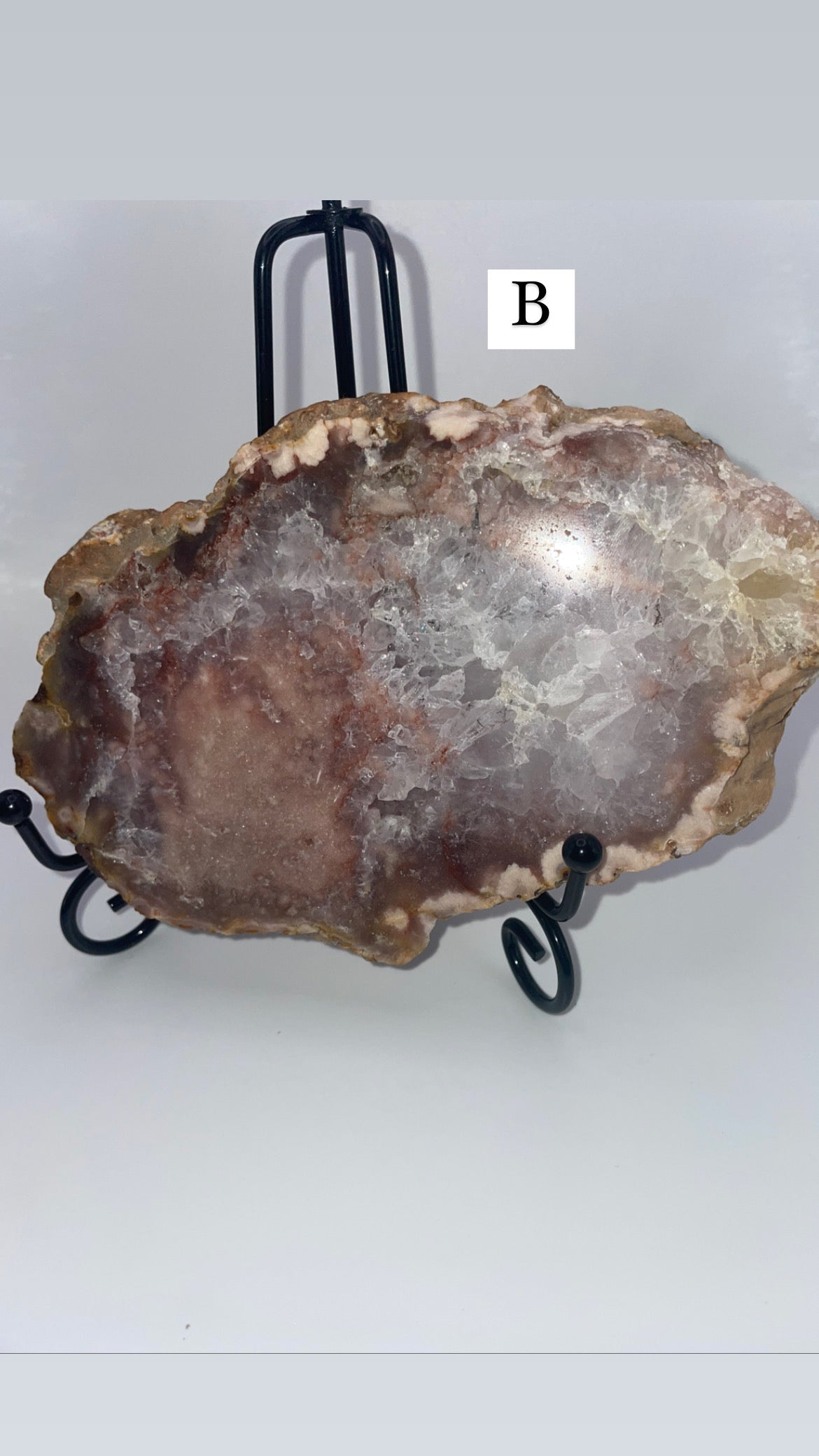 Pink amethyst/ flower agate slabs