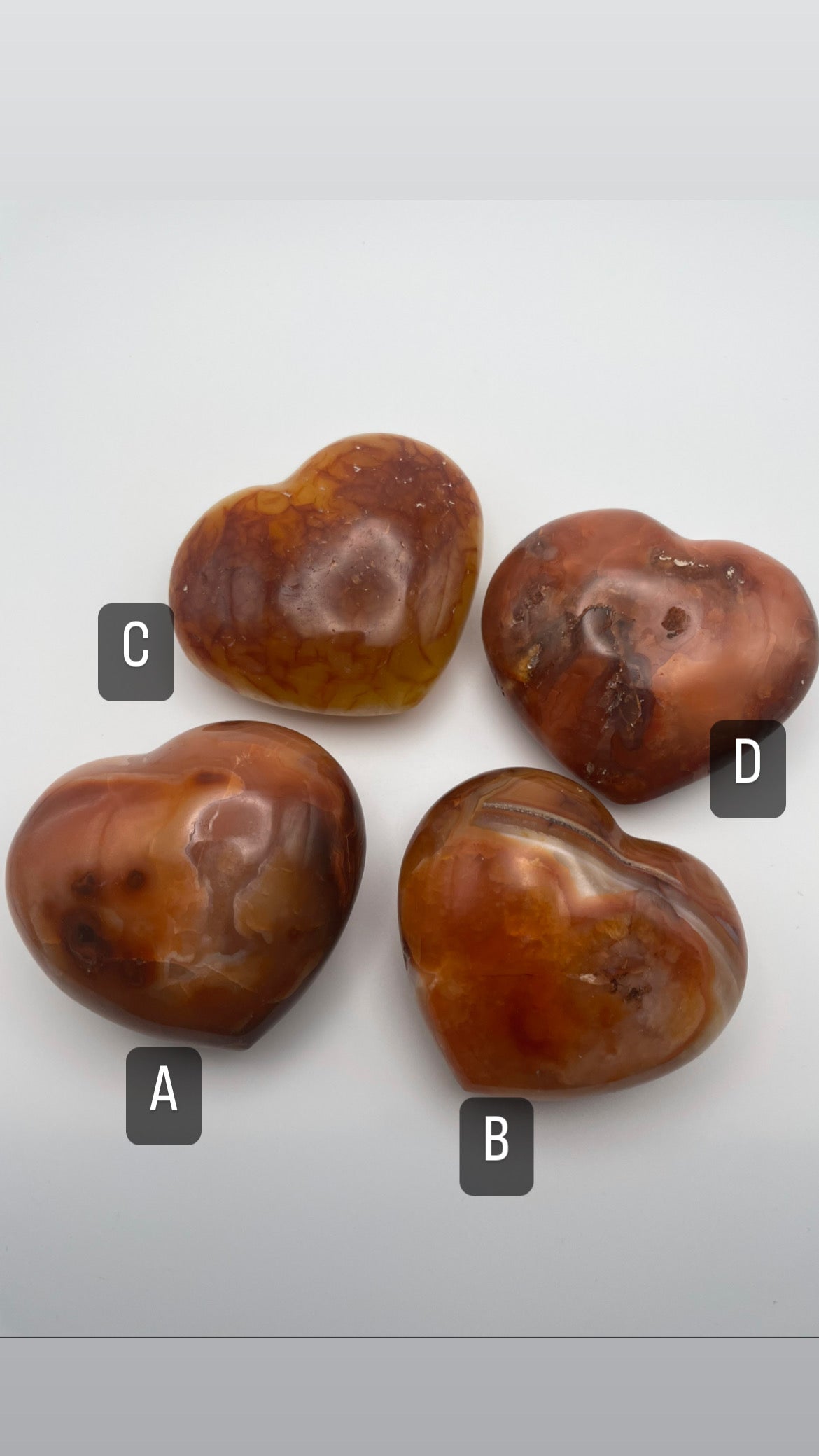 Carnelian hearts