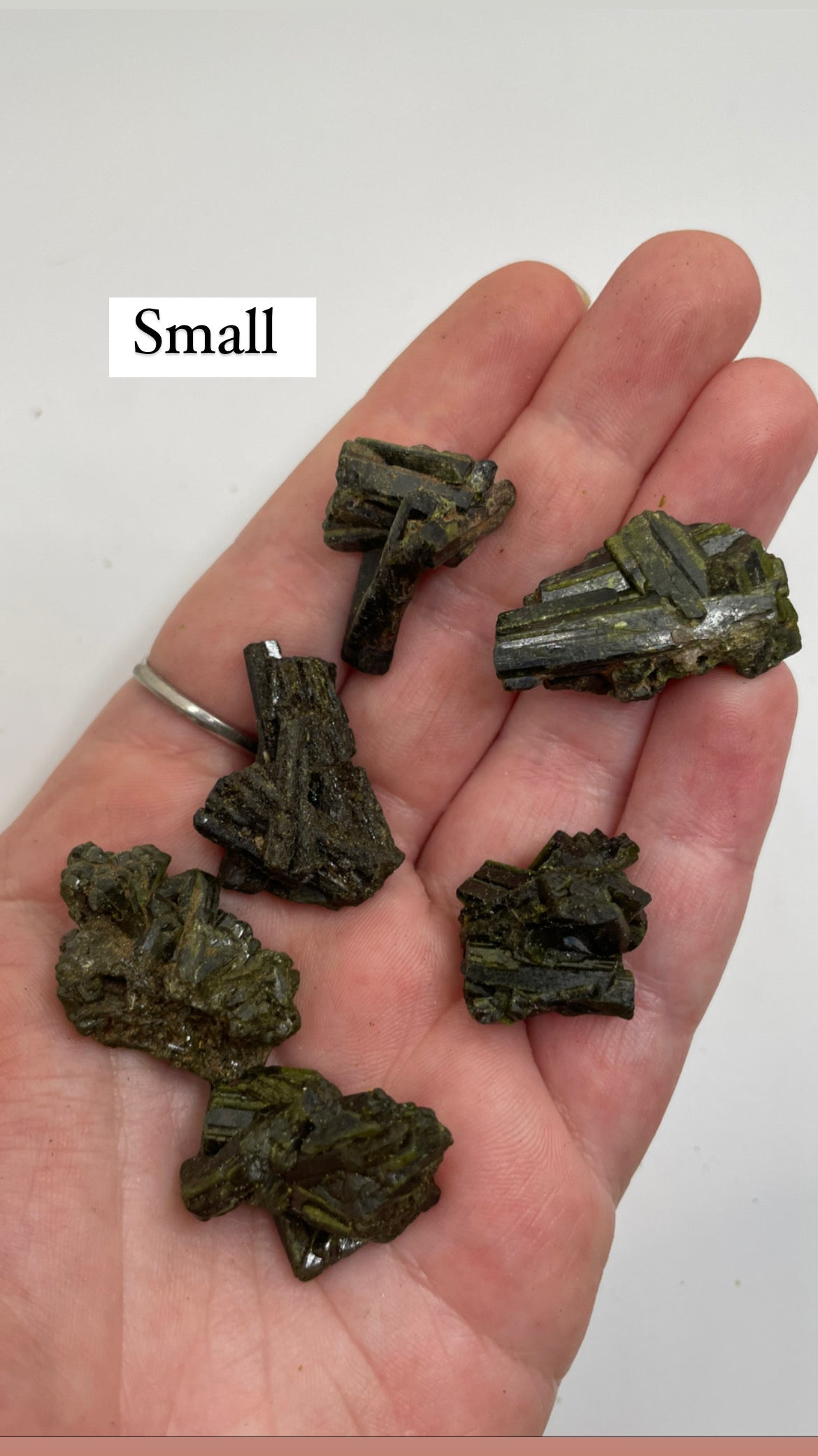 Green tourmaline chunks