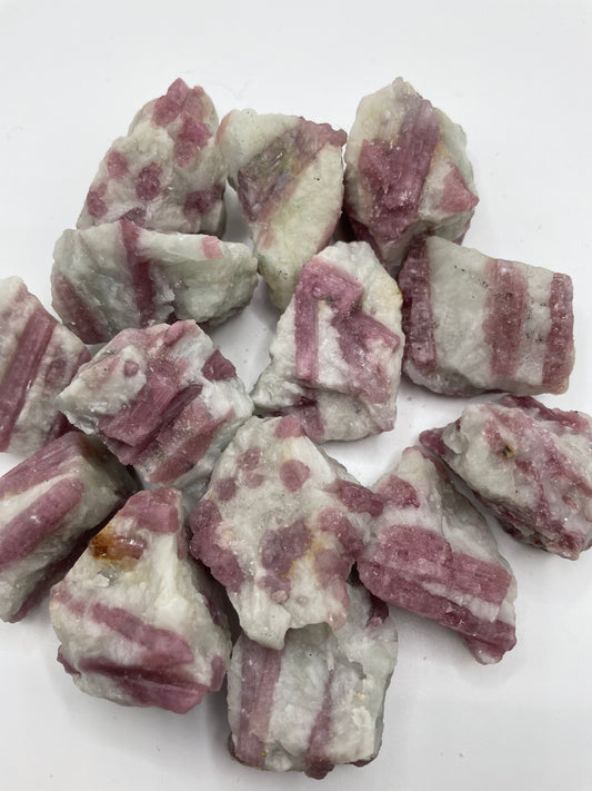 Pink tourmaline raw