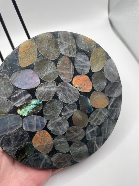 Labradorite plate