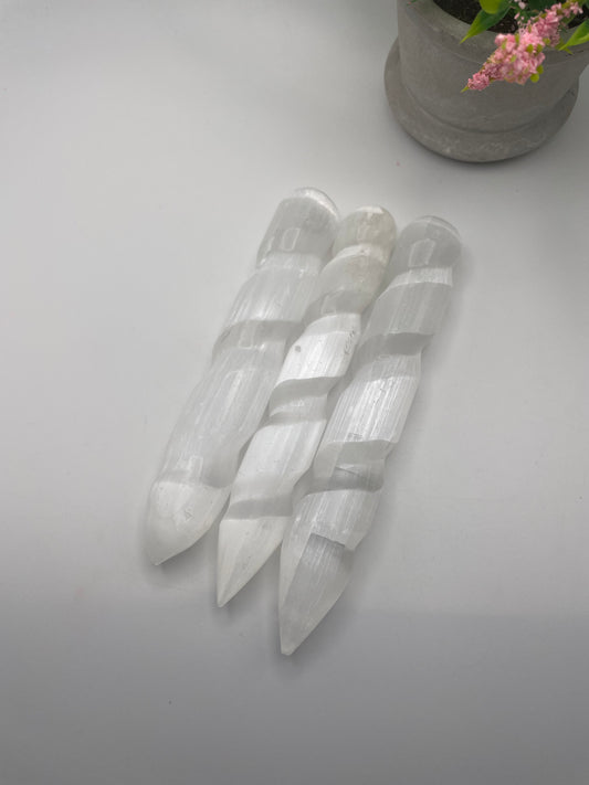 Satin spar wands (selenite)