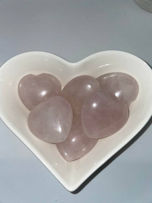 Rose Quartz heart