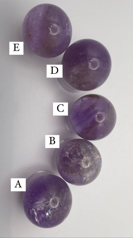 Amethyst spheres