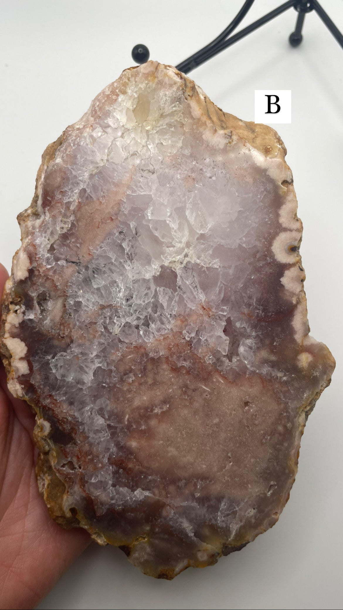 Pink amethyst/ flower agate slabs