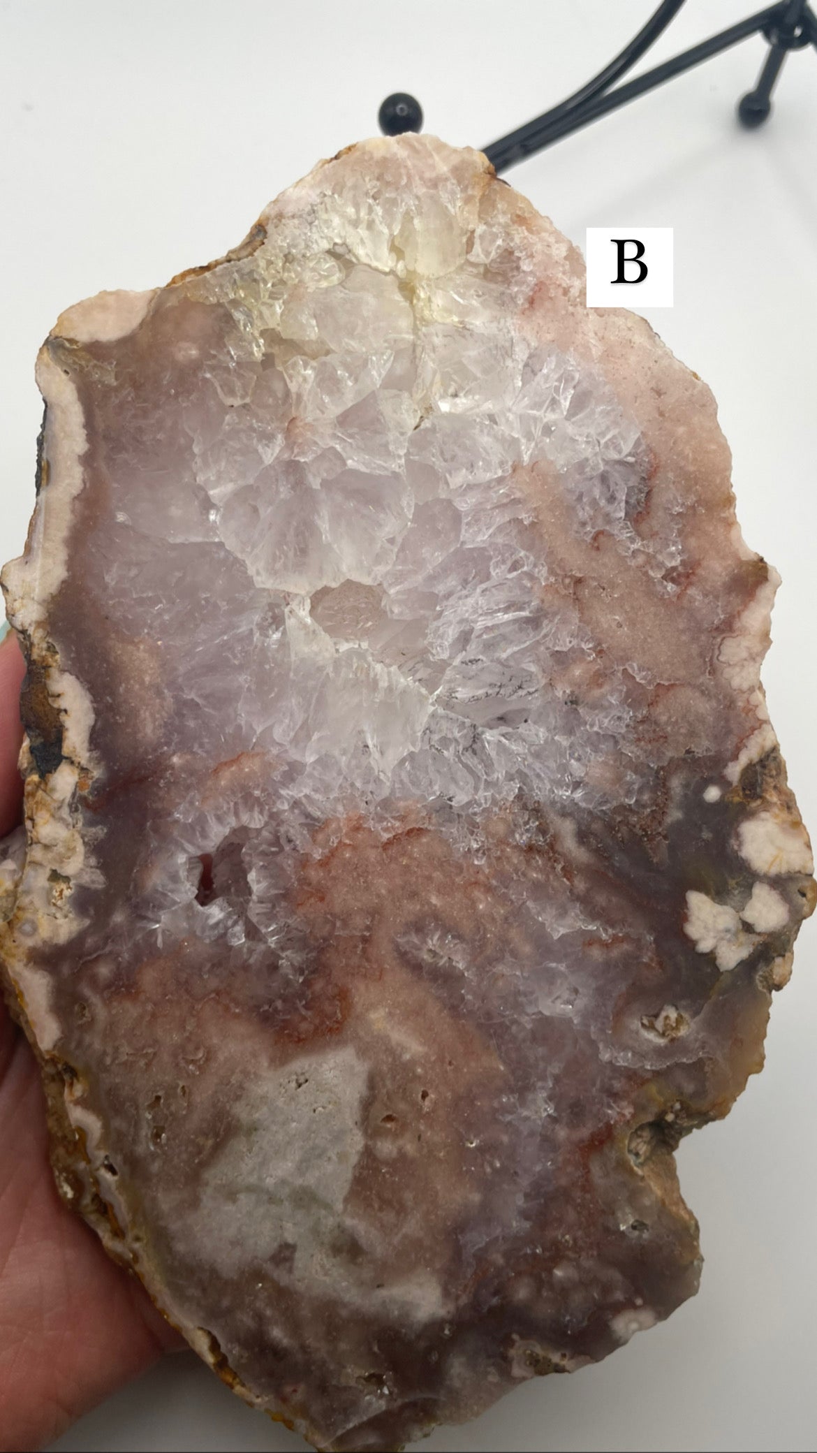 Pink amethyst/ flower agate slabs